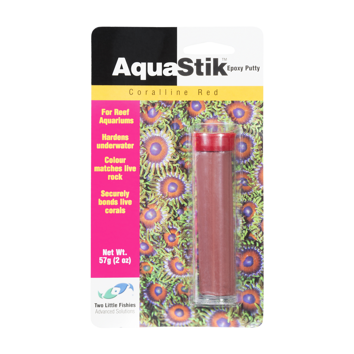 Two Little Fishies AquaStik 2oz. Coralline Red