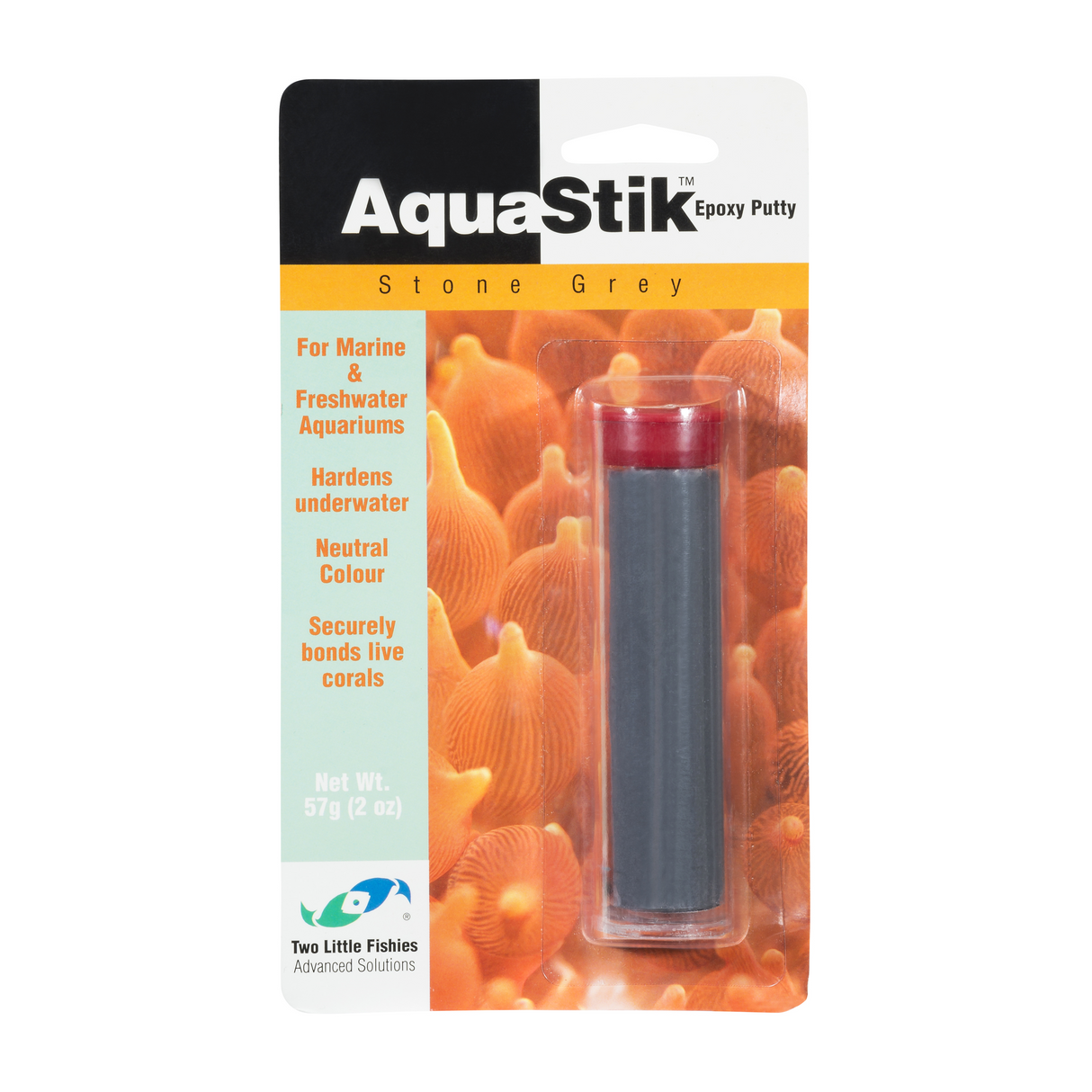 Two Little Fishies AquaStik 2oz. Stone Grey